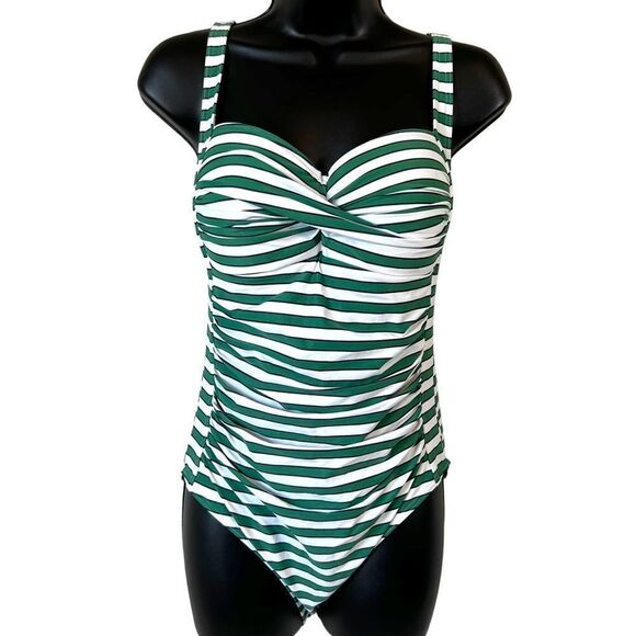 Nip tuck Green Joanne Tummy Control One Piece Swimsuit - Picture 1 of 10